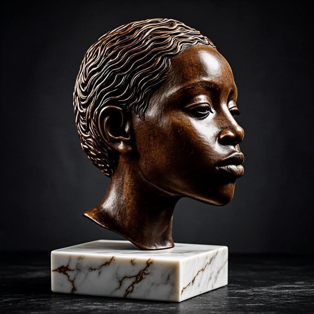 Bronze royal Bénin plaque Oba XVIᵉ