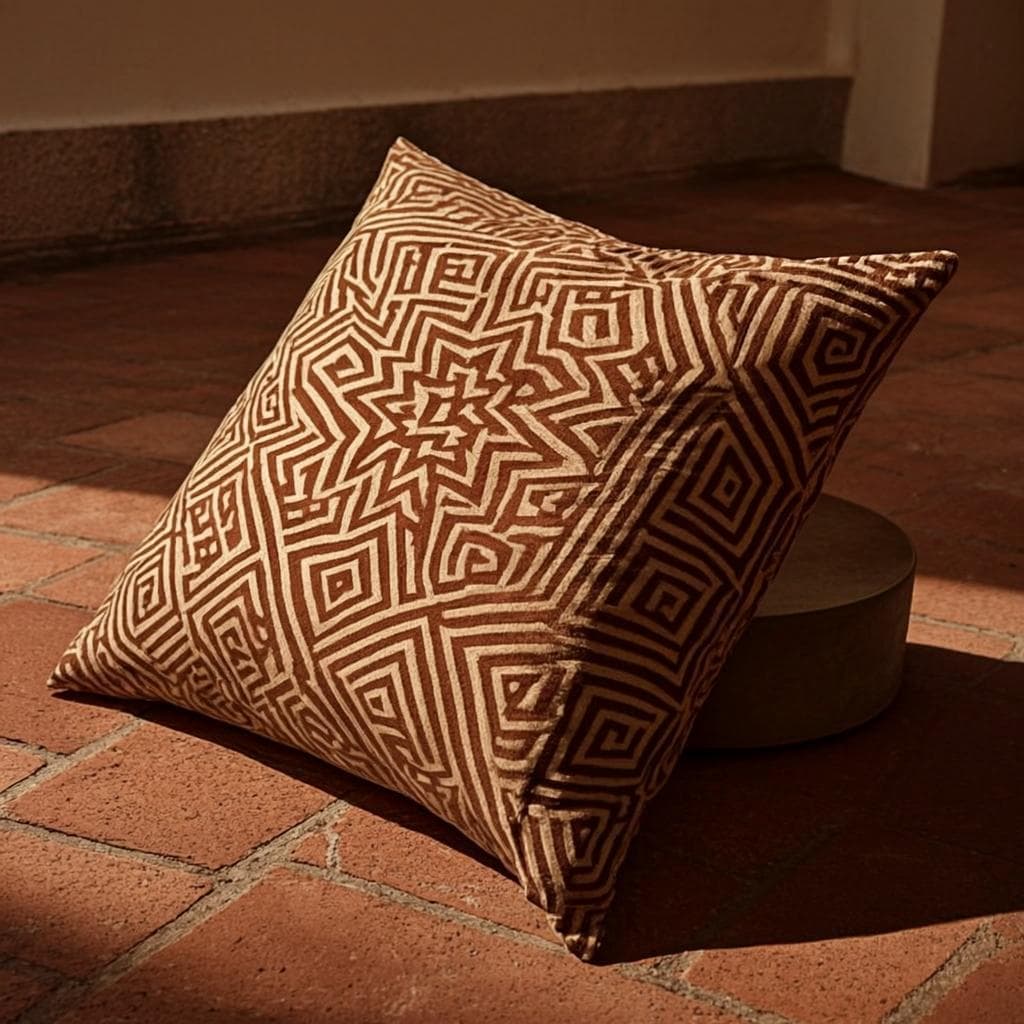 Housse coussin batik
