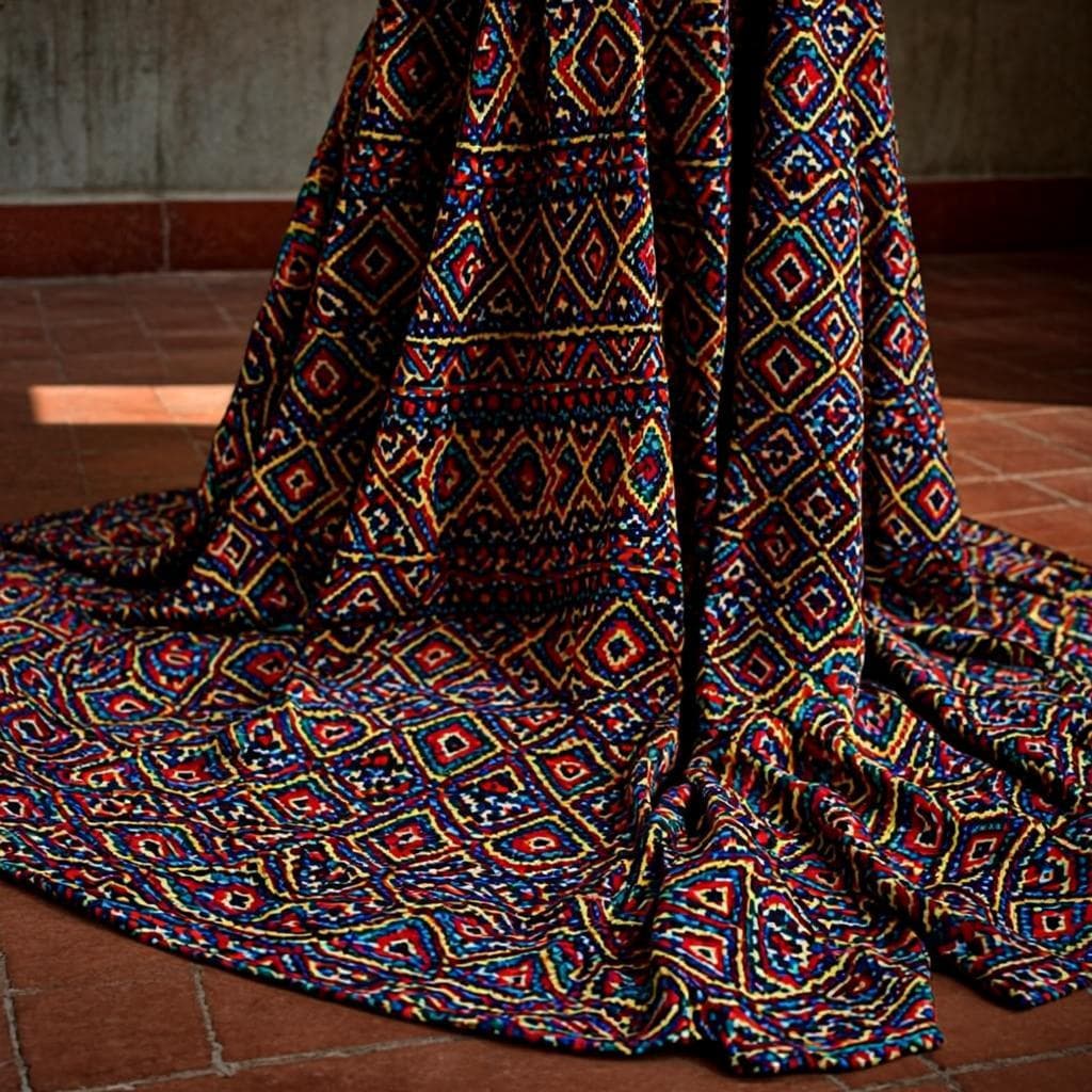 Boubou mousseline brodé or Soklouf — vue alternative