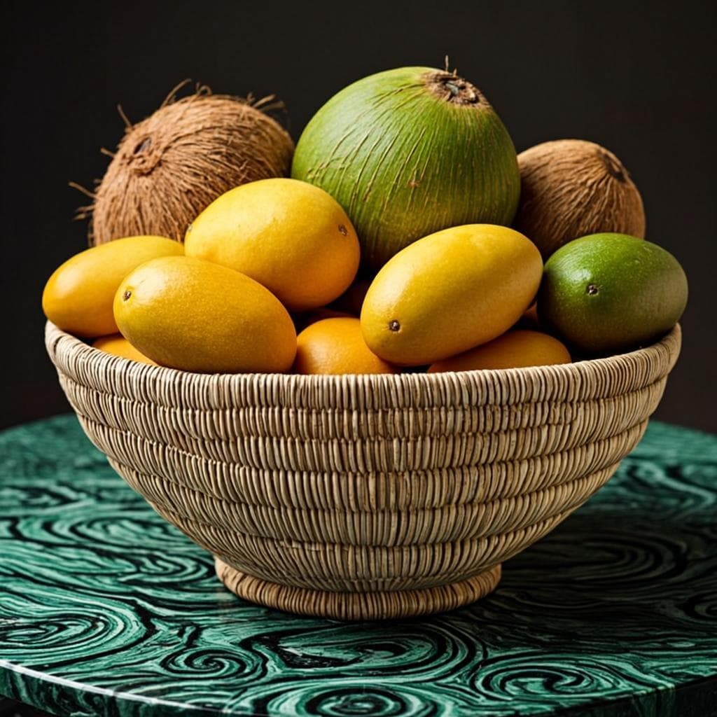 Panier de marché tressé — vue alternative