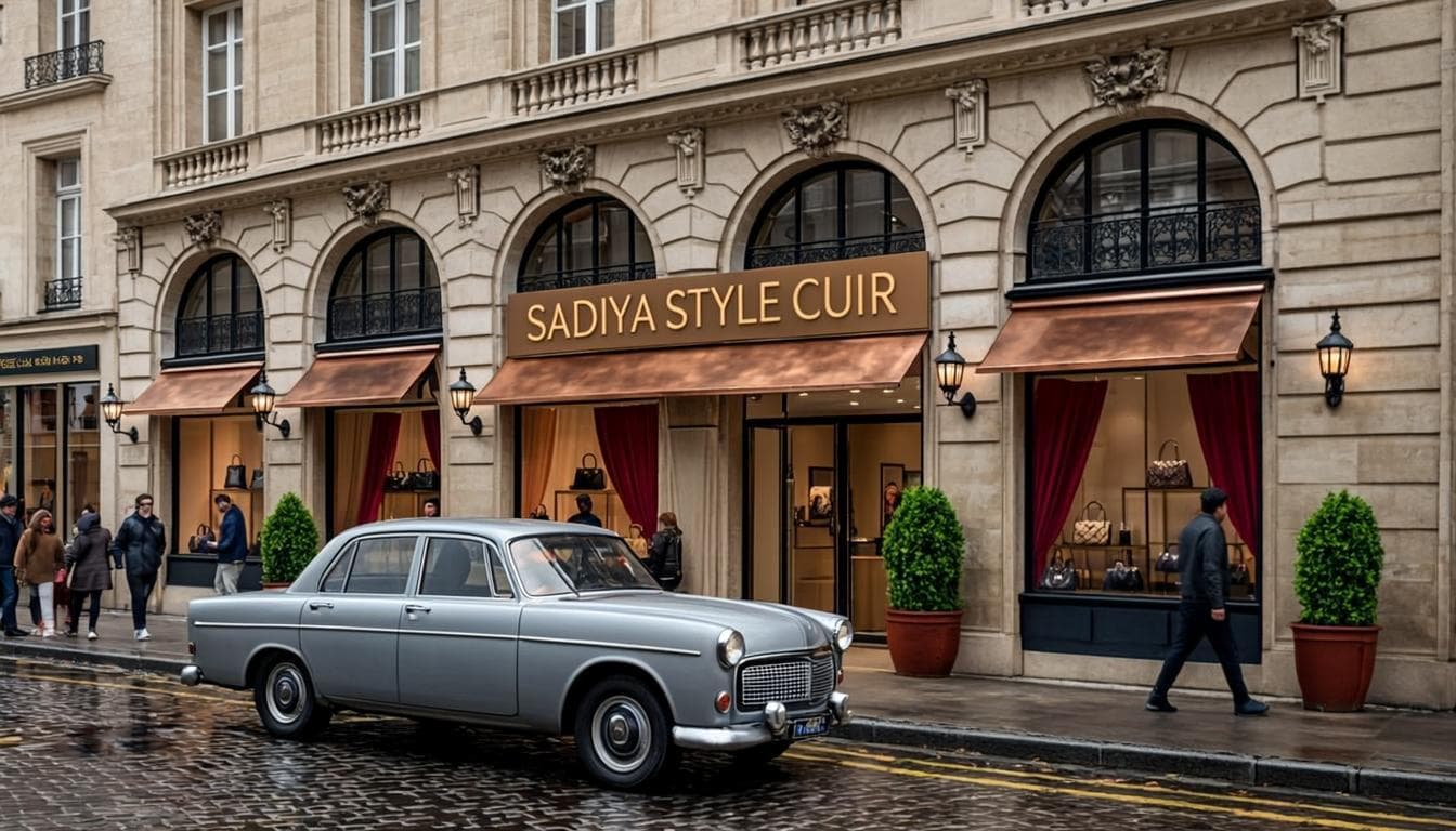 Façade SADIYA STYLE CUIR — Paris 10e
